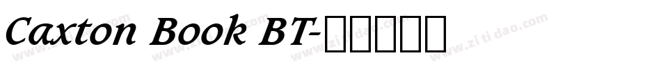 Caxton Book BT字体转换